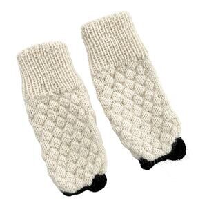 Oeuf Baby Alpaca Sheep Mittens Size 6-12 Months